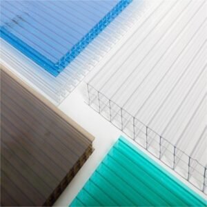 Poly carbonate roofing clear plastic craft twin wall polycarbonate hollow sheet